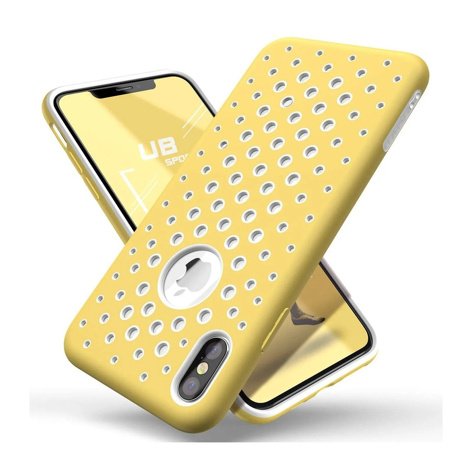 Tactile Feel iPhone X / XS Unicorn Beetle Sport Athletic Case-Yellow