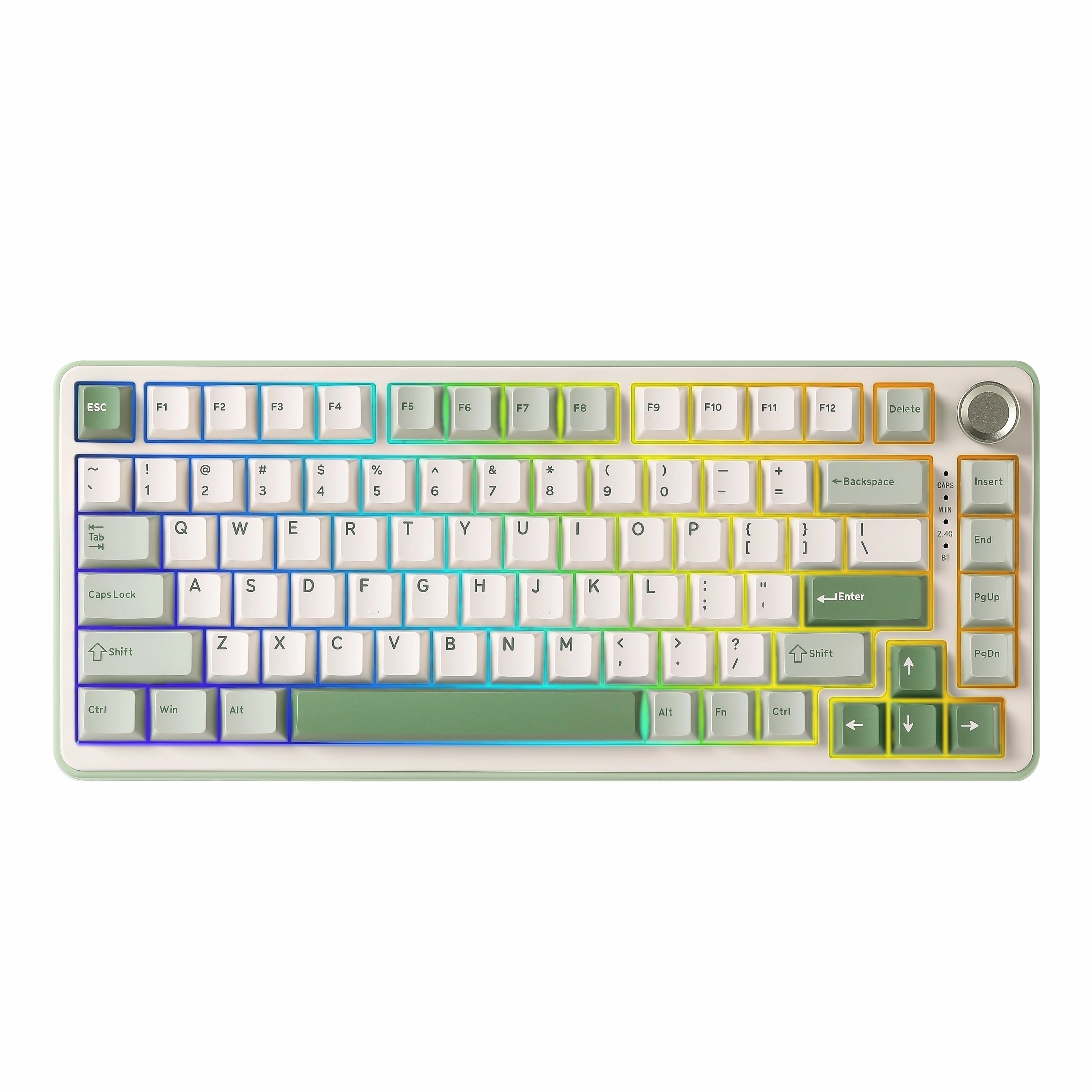 N-Key Rollover High-Speed Typing YUNZII B75 Pro Green Wireless Mechanical Keyboard