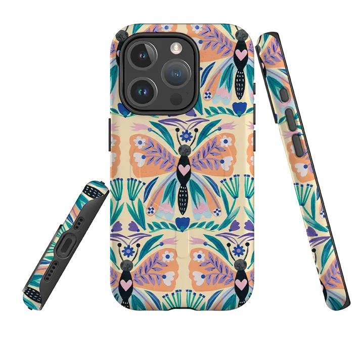 iPhone MagSafe Tough Case - All Over Butterfly By Tracey English anti dust Minimal Texture