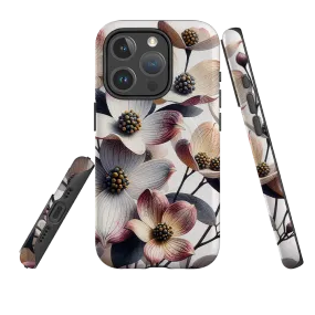 iPhone MagSafe Tough Case - Blackstone Floral Modern Grip Design