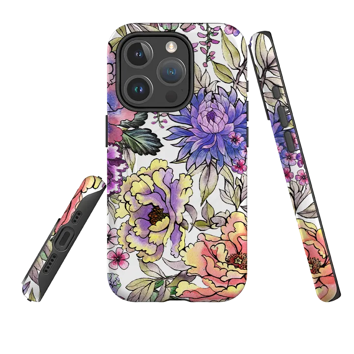 Elegant Touch Soft Pattern Layer iPhone MagSafe Tough Case - Katsura