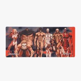 Home Workspace Laptop Accessory AOT2 x HG Mousepad XL - ALL TITANS