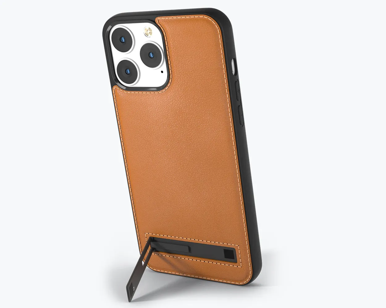 Subtle Touch Lightweight Shell Apple iPhone 13 Pro Max - Metro Leather Phone Case