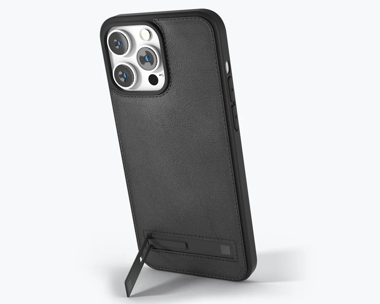 Rugged Look Finish Apple iPhone 15 Pro - Metro Leather Phone Case