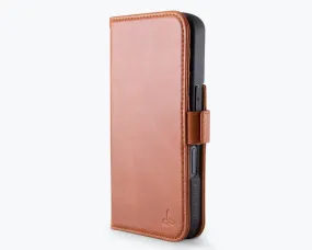 Ergonomic grip Modern Frame Apple iPhone 16 - Metro Leather Wallet Phone Case
