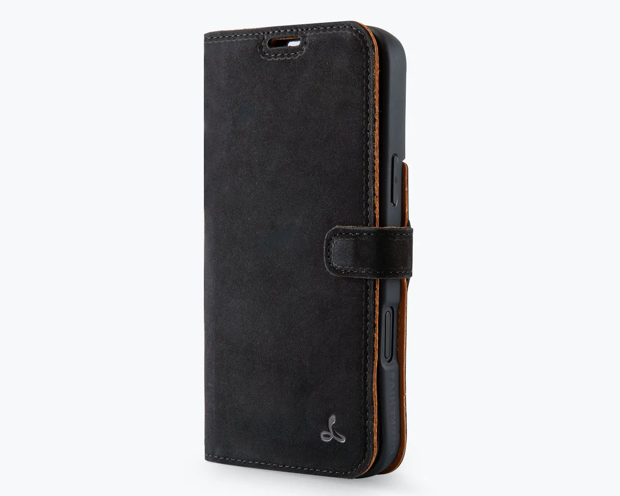 Smooth Layer Rugged Build Apple iPhone 16 Pro Max - Vintage Leather Wallet Phone Case