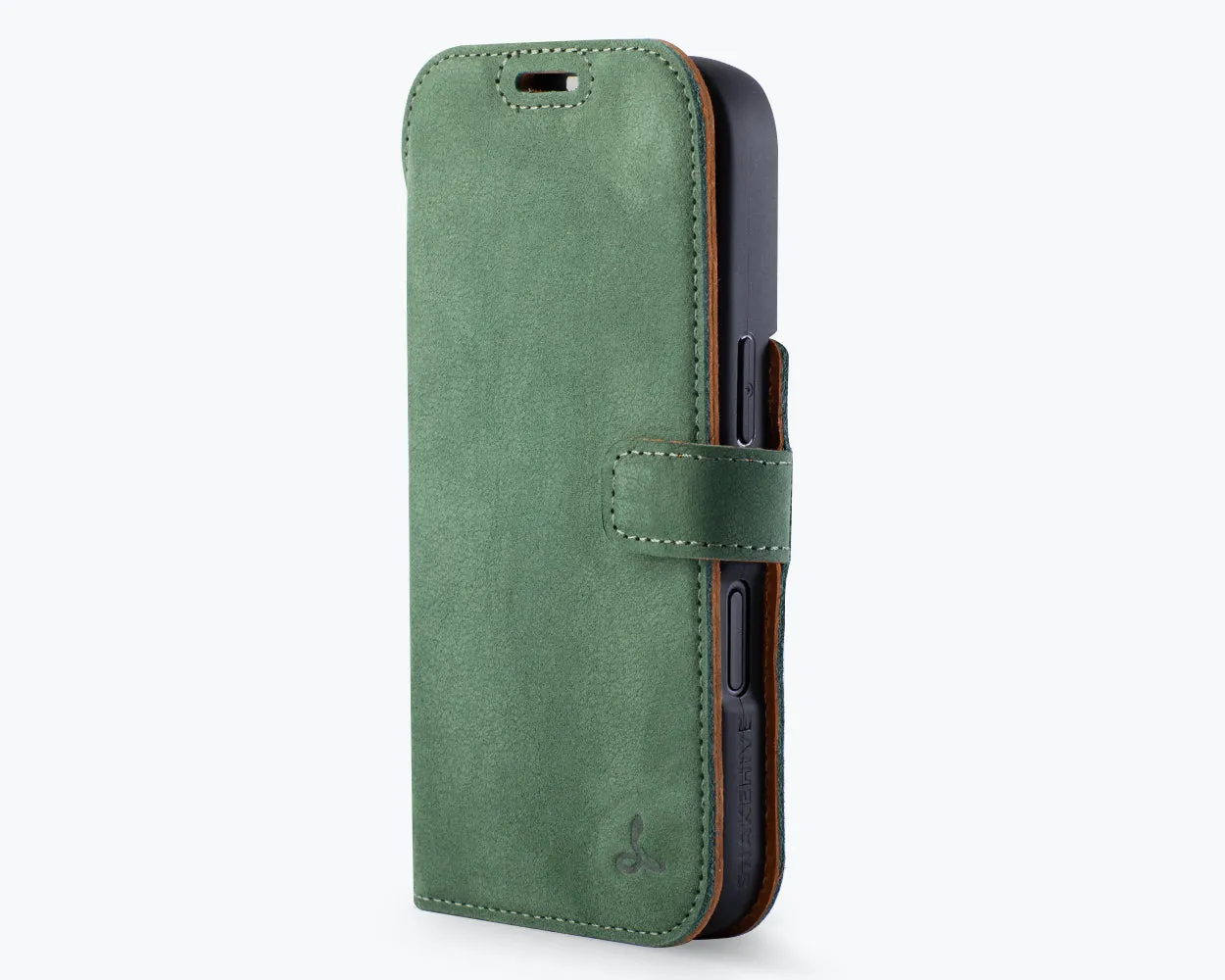 slim fit Apple iPhone 17 Pro - Vintage Leather Wallet Phone Case