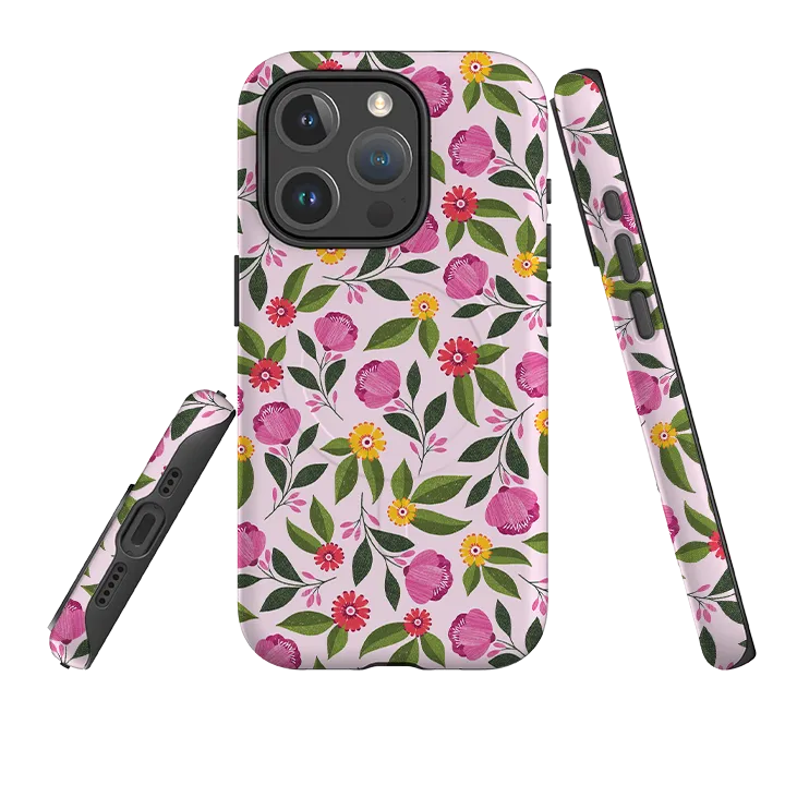 Protective Outline iPhone MagSafe Tough Case -  Rose Garden II By Ali Brookes