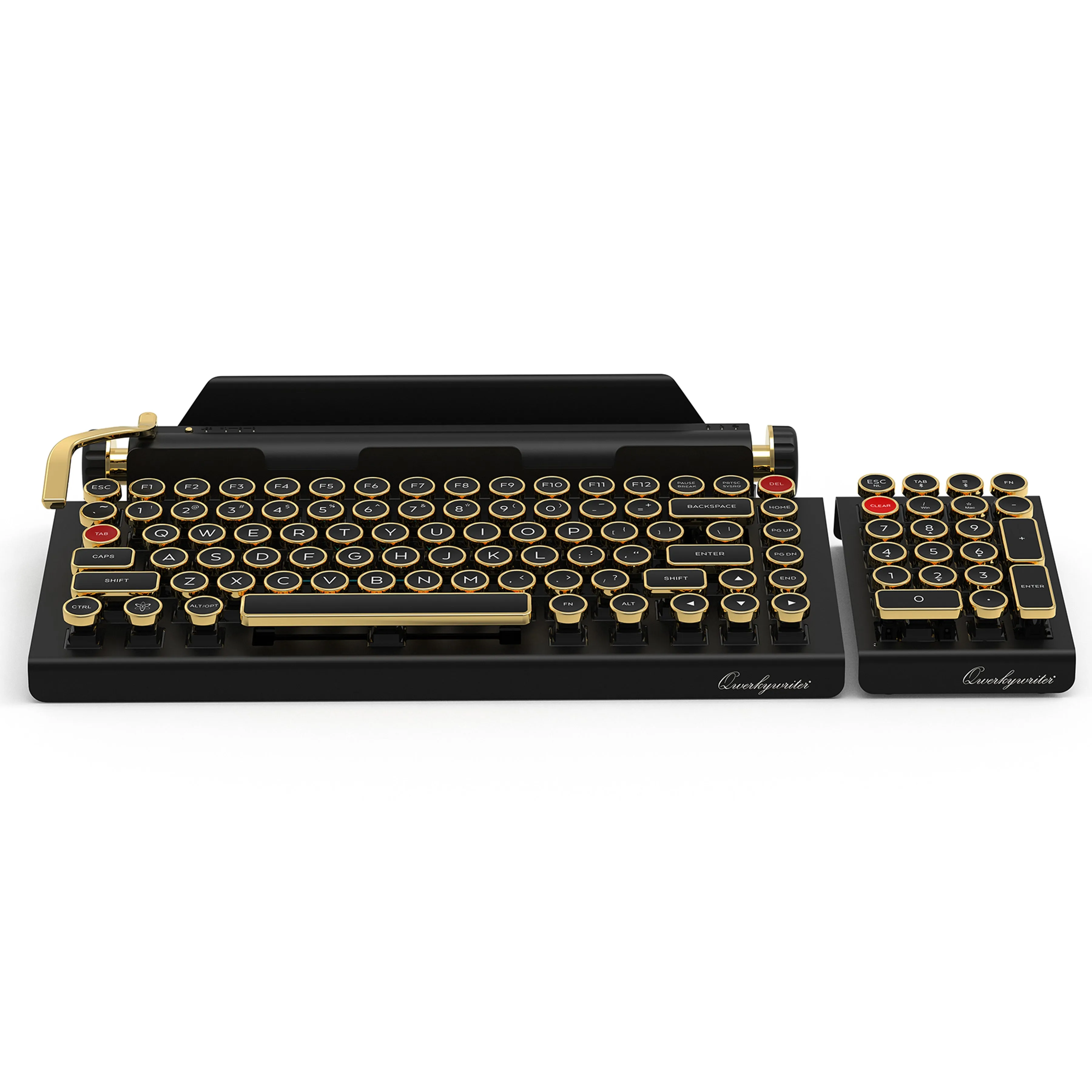 BUNDLE BLACK GOLD QWERKYWRITER?   NUMKEY NUMPAD   WRIST REST Reactive Lighting Keys