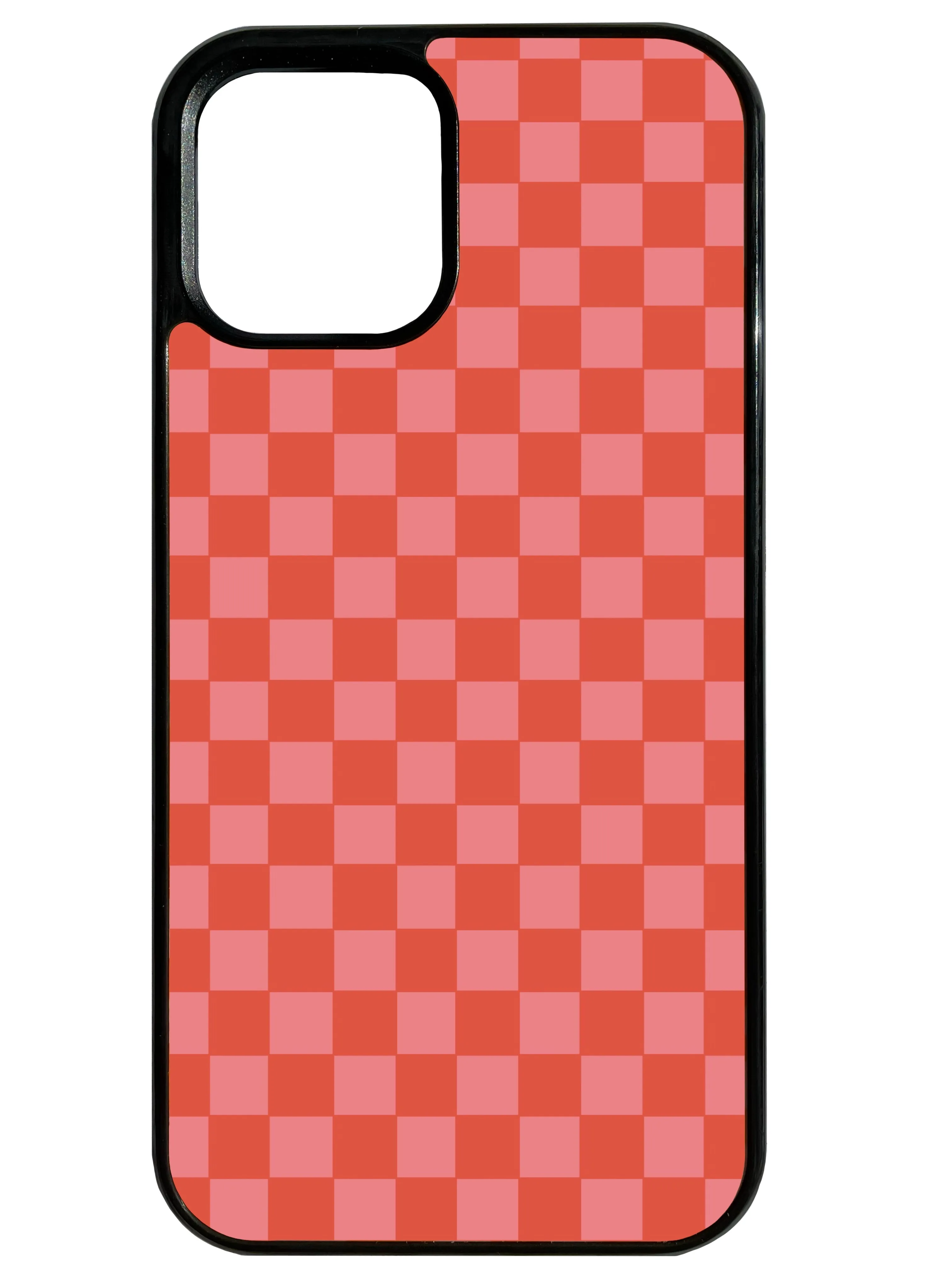 Chequer in Pink and Red Phone Case Color Layer