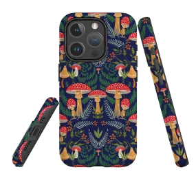 iPhone MagSafe Tough Case - Mushroom Magic By Kate Heiss Classic Design Glossy Texture Layer