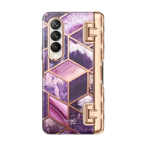 Sleek Texture Galaxy Z Fold4 Cosmo Pro - Marble Purple