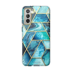 Comfort Feel Wireless Compatible Galaxy S21 FE Cosmo Case - Ocean Blue