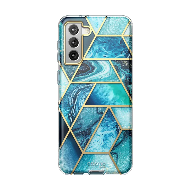 Comfort Feel Wireless Compatible Galaxy S21 FE Cosmo Case - Ocean Blue