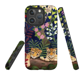 iPhone MagSafe Tough Case - Tigers By Bex Parkin Drop Defense Rugged Texture