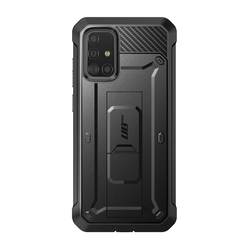 Galaxy A51 Unicorn Beetle Pro Rugged Case-Black Durable Texture Layer