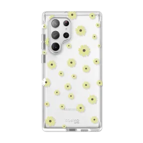 Galaxy S23 Ultra Cosmo Case -Yellow Daisy Stylish Grip Texture Comfort Texture Finish