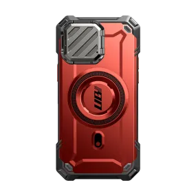 Outdoor Design Premium Surface Finish iPhone 15 Pro 6.1 inch Unicorn Beetle MAG XT MagSafe Case-Metallic Red