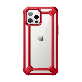 iPhone 12 Pro 6.1 inch Unicorn Beetle Exo Clear Case-Red Lightweight texture Smooth Design