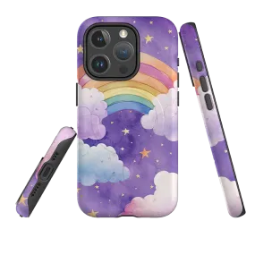 iPhone MagSafe Tough Case - Rainbow Clouds High End Look Grip Safe