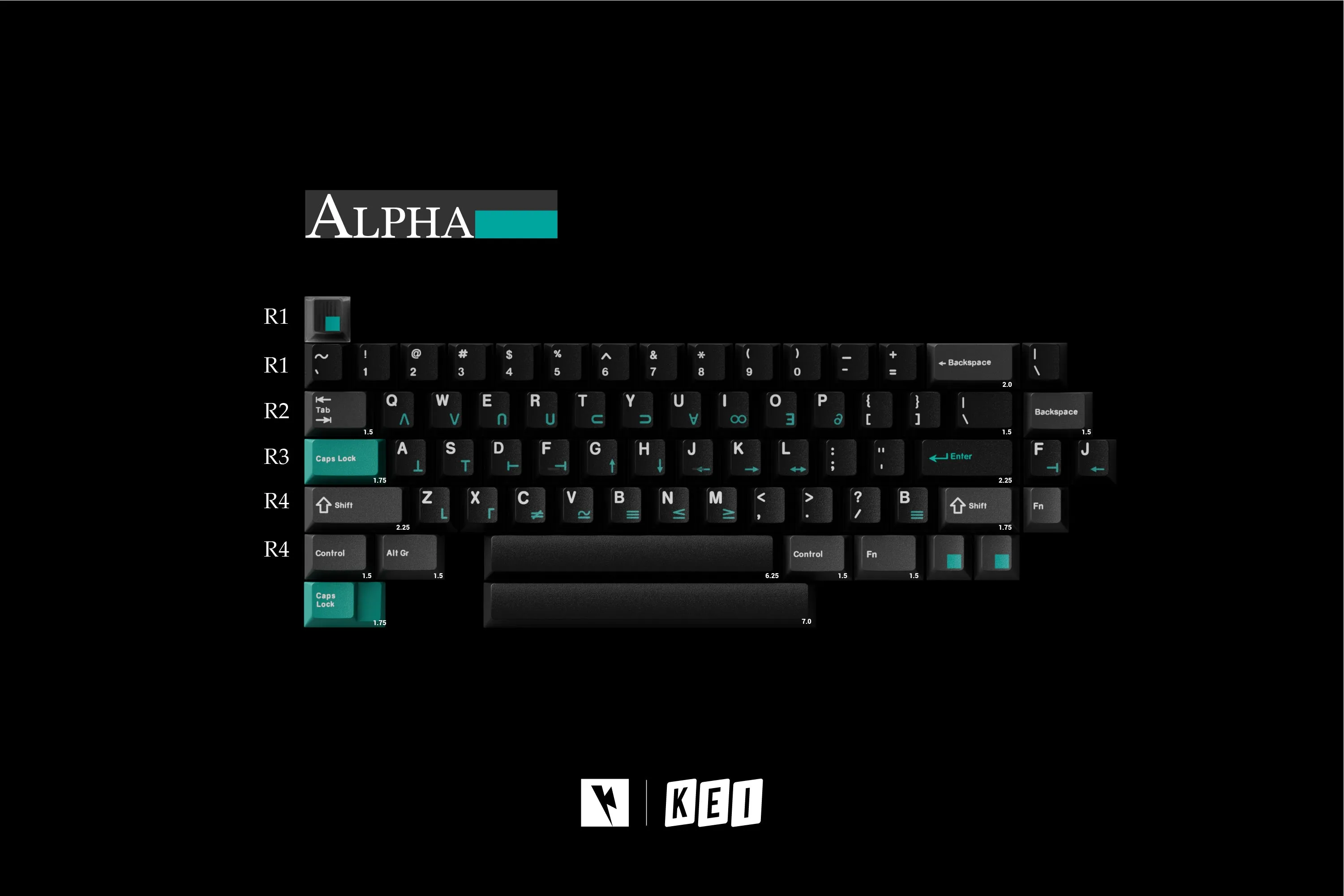 Desk Companion Mechanical Key Feel Kit KEYKOBO DOLCH ABS TRIPLE-SHOT KEYCAP SET INSTOCK