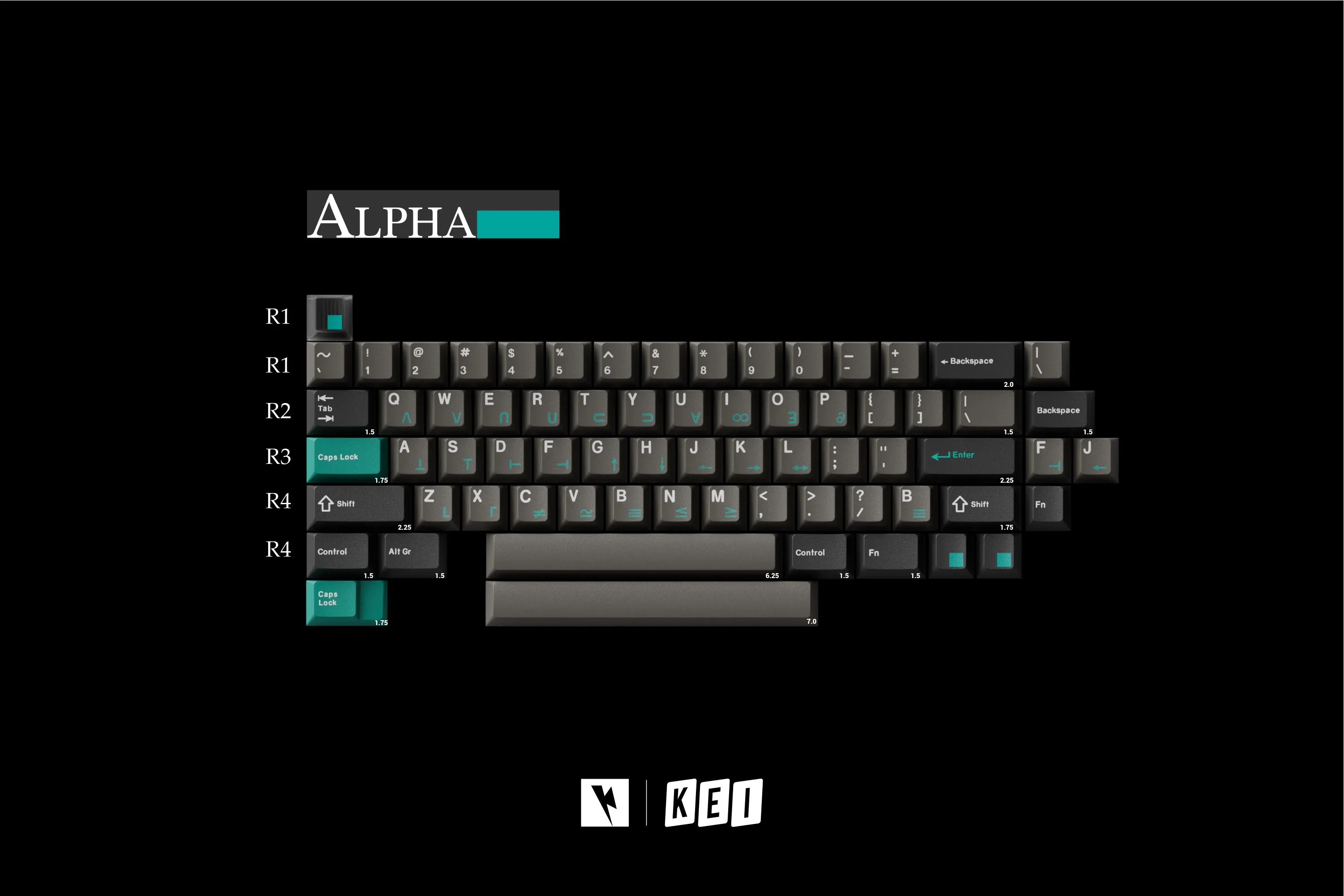 KEYKOBO DOLCH ABS TRIPLE-SHOT KEYCAP SET INSTOCK Keyboard Configuration Tactile Key Switch