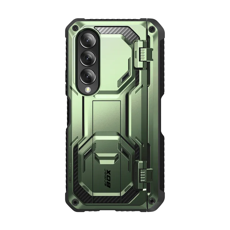 Soft Pattern Layer Unisex Design Galaxy Z Fold4 Armorbox - Dark Green