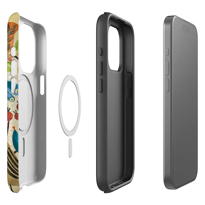 iPhone MagSafe Tough Case - Woodland Friends By Tracey English Modern Frame Soft Edging