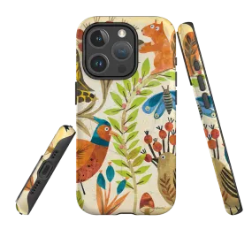 Grip Texture Durable Grip iPhone MagSafe Tough Case - Woodland Friends By Tracey English