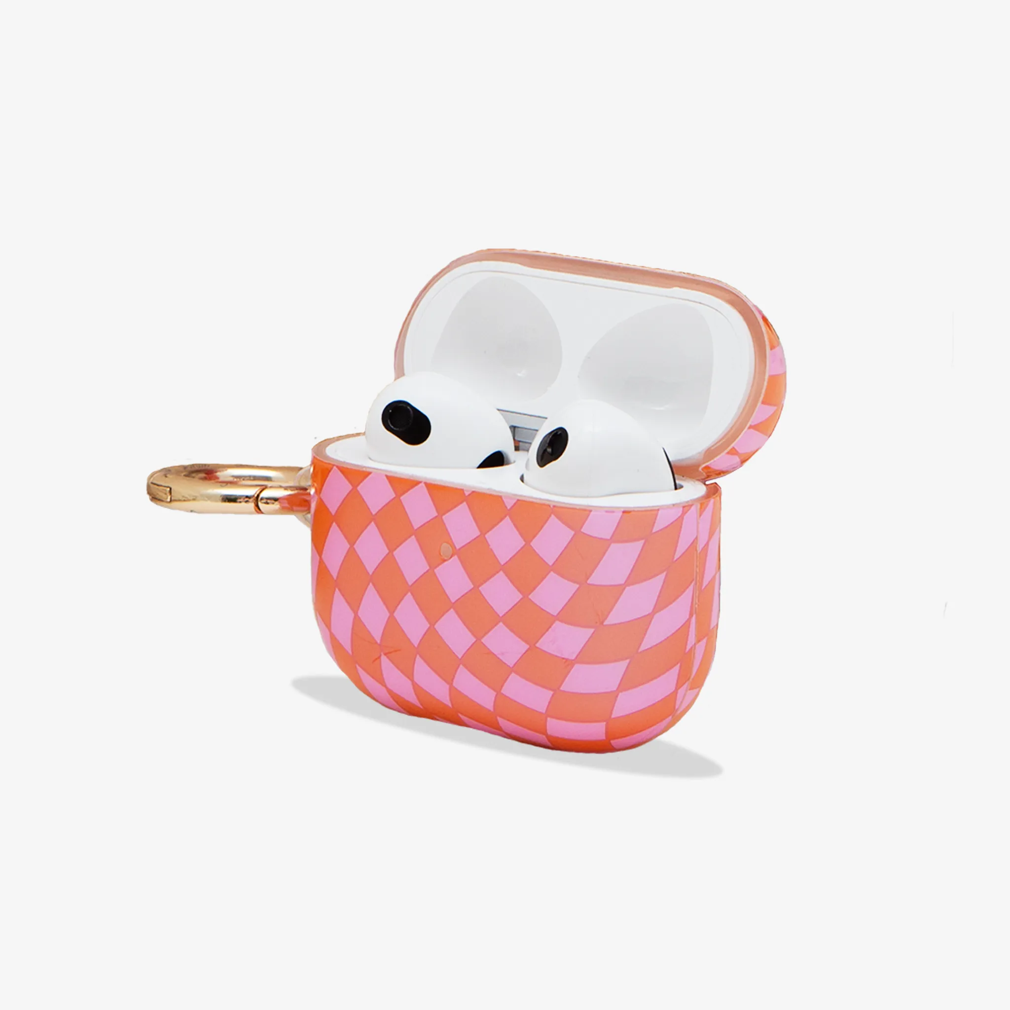 Checkmate Pink/Orange AirPods Case Flexible Touch