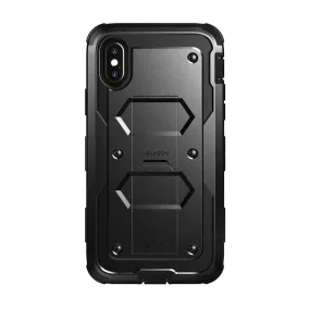 Soft Grip Layer Modern Look Finish iPhone XS | X Armorbox Case-Black