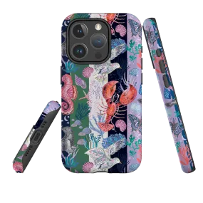 iPhone MagSafe Tough Case - Coastal Calling Stripe I By Emma Frances Grant Travel Companion Matte Finish