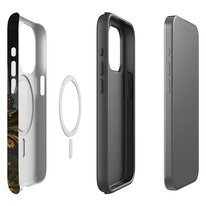 iPhone MagSafe Tough Case - Fairy Floral Comfort Texture Finish