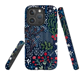 iPhone MagSafe Tough Case - Winter Flowers II By Emma Frances Grant Clean Texture Minimal Detail Texture