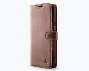 Gloss Finish Texture Google Pixel 9 - Vintage Leather Wallet Phone Case