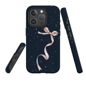 Matte Shield Layer iPhone MagSafe Tough Case -  Wiggly Ribbons Blue Star