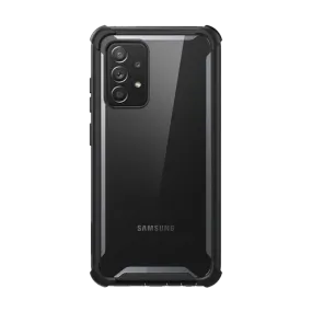 Galaxy A52 Ares Clear Rugged Case - Black Matte Design Texture Refined Style
