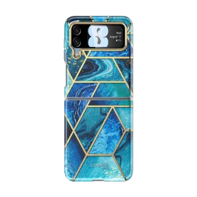Galaxy Z Flip4 Cosmo - Ocean Blue Compact Design Soft Edge