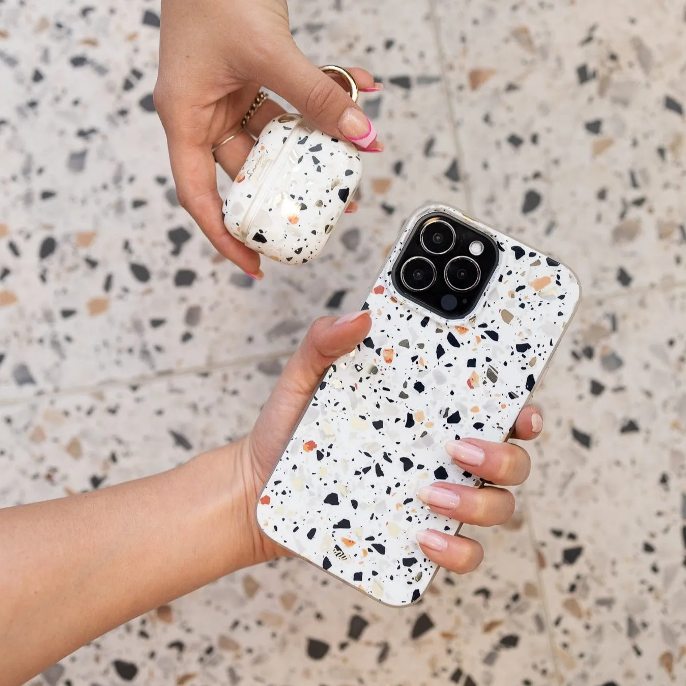 Rugged Look Finish Drop Defense Confetti AirPods Case