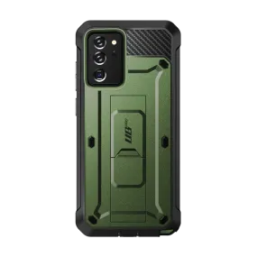 Soft Finish Texture Galaxy Note20 Ultra Unicorn Beetle PRO Rugged Holster Case-Dark Green