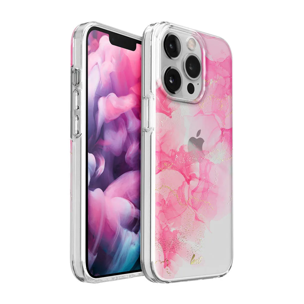 CRYSTAL INK case for iPhone 13 Series Compact Grip Marble Pattern
