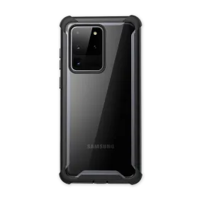 Shock shield Protective Touch Galaxy S20 Ultra Ares Clear Rugged Case - Black