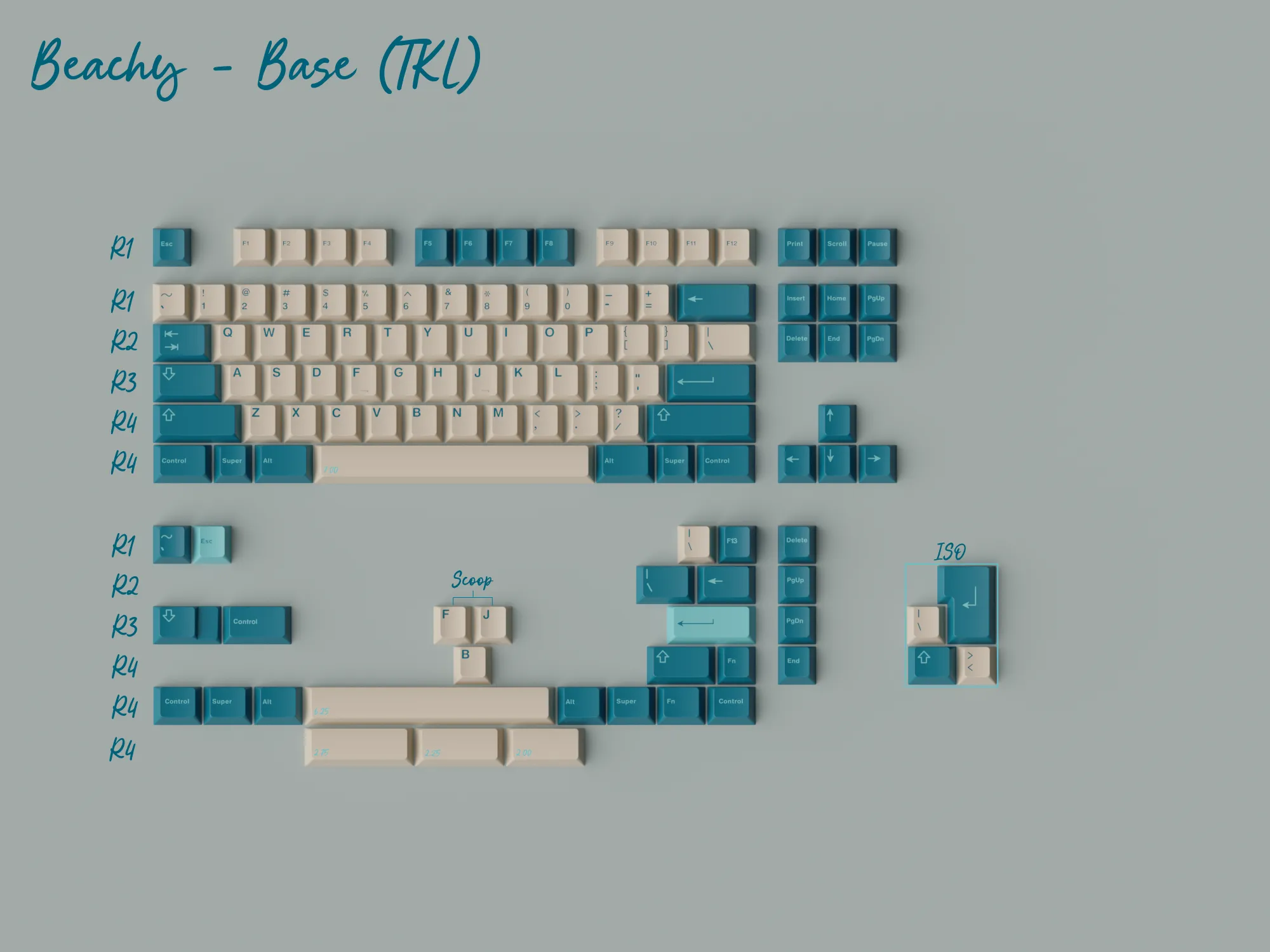 Mechanical Gaming Setup GMK CYL Just Beachy Keycap Set GB
