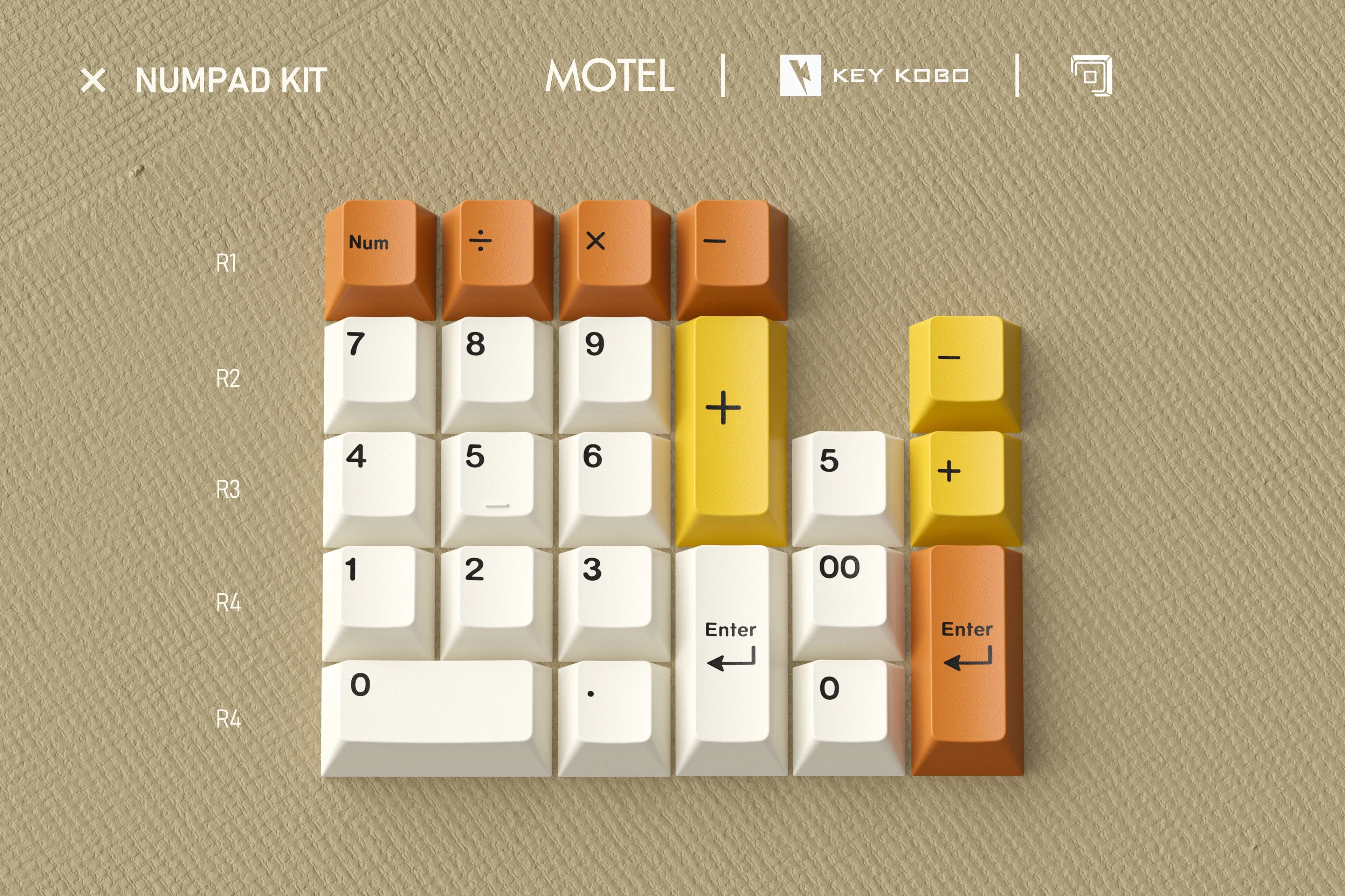 Mechanical Per-Key Lighting KEYKOBO MOTEL KEYCAP SET