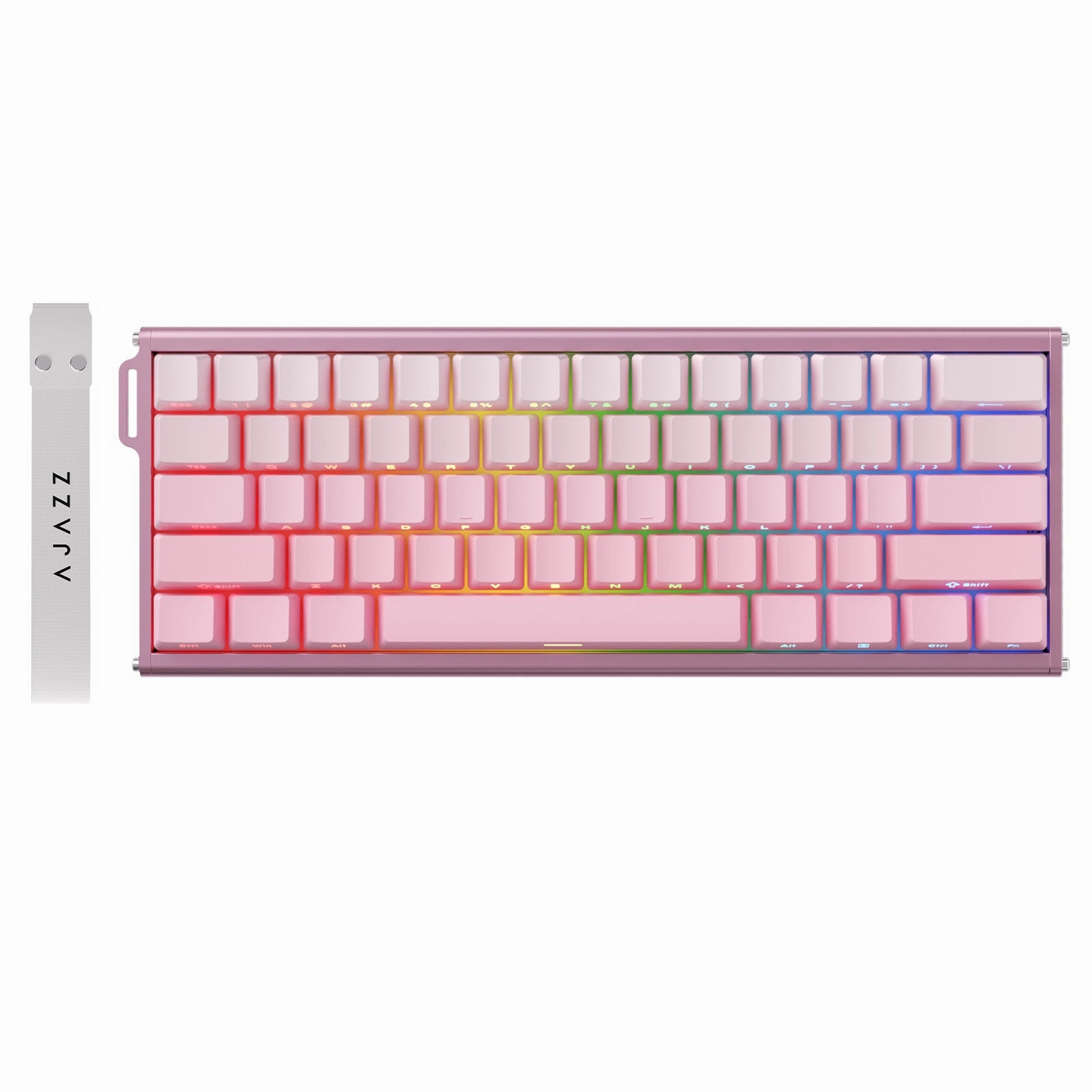 Mechanical Key Mapping Linux Compatible Ajazz ALUX60 Aluminum Rapid Trigger Wired 8K RGB Magnetic Keyboard