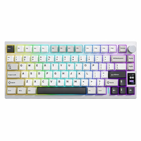 MMO Gaming Keyboard YUNZII AL80 QMK/VIA Aluminum LCD Mechanical Keyboard