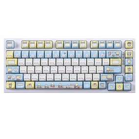 Minimalist Mechanical Custom Mechanical Keys YUNZII Working Kitten MAO Profile Keycap Set