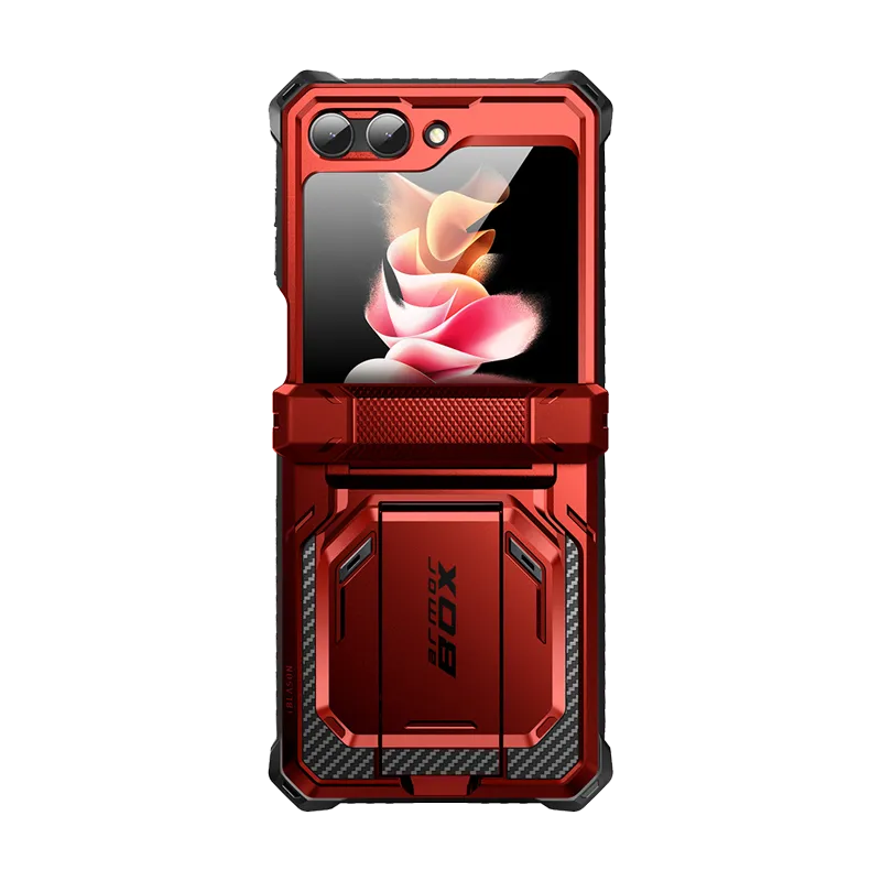 Water Resistant Galaxy Z Flip5 Armorbox - Metallic Red