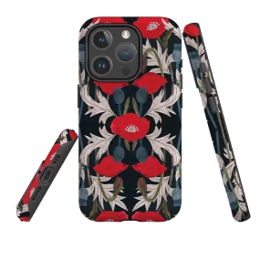 iPhone MagSafe Tough Case - Poppy By Tracey English Rugged Build anti dust