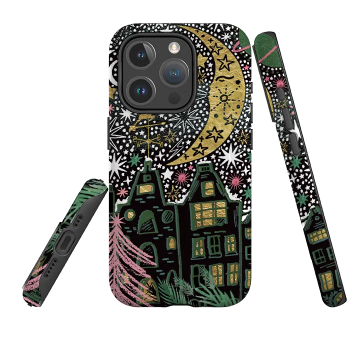 iPhone MagSafe Tough Case - Night Before Xmas II By Emma Frances Grant Flexible Surface Texture